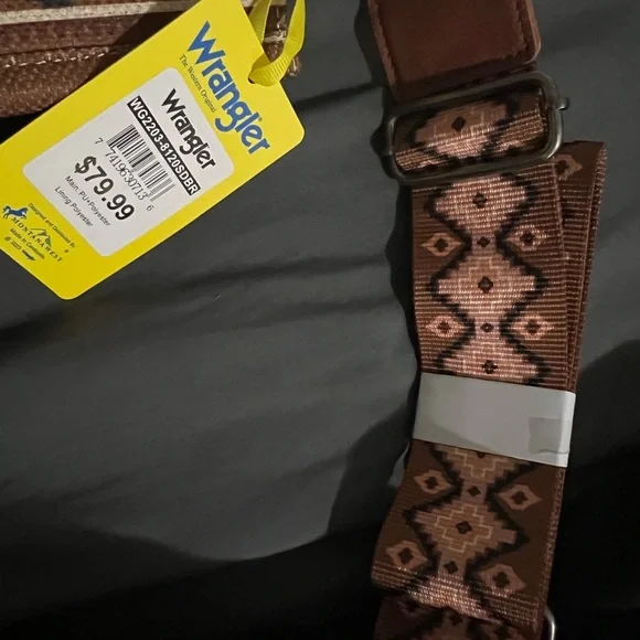 NWT - Wrangler Bohemian Patterned Handbag with Brown Accents - Picture 2 of 5